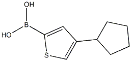 4-(Cyclopentyl)thiophene-2-boronic acid Struktur