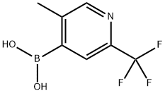 5-METHYL-2-TRIFLUOROMETHYLPYRIDINE-4-BORONIC ACID Struktur