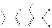 2-FLUORO-6-ISOPROPYLPYRIDINE-3-BORONIC ACID Structure