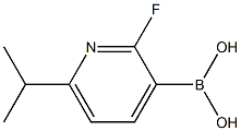 2-FLUORO-6-ISOPROPYLPYRIDINE-3-BORONIC ACID,2225179-95-1,结构式