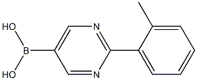 (2-(o-tolyl)pyrimidin-5-yl)boronic acid Struktur