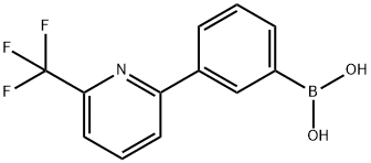 3-(6-Trifluoromethylpyridin-2-yl)phenylboronic acid Struktur
