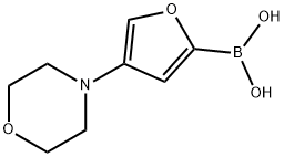 4-(Morpholino)furan-2-boronic acid Struktur