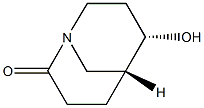 (5R,6S)-6-Hydroxy-1-azabicyclo[3.3.1]nonan-2-one Structure