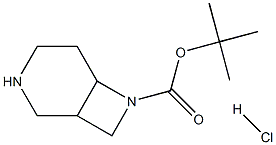 tert-butyl 3,7-diazabicyclo[4.2.0]octane-7-carboxylate hydrochloride Structure