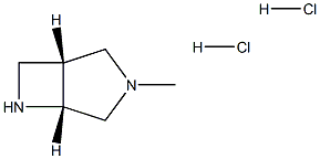 (1R,5R)-3-methyl-3,6-diazabicyclo[3.2.0]heptane dihydrochloride Structure