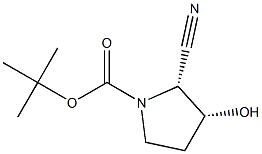 tert-butyl (2R,3R)-2-cyano-3-hydroxypyrrolidine-1-carboxylate,2227198-23-2,结构式