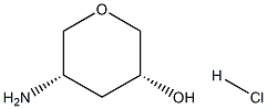 (3R,5S)-5-aminotetrahydro-2H-pyran-3-ol hydrochloride Structure