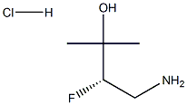 (S)-4-氨基-3-氟-2-甲基丁烷-2-醇盐酸盐 结构式