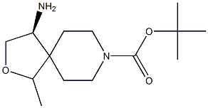 tert-butyl (4S)-4-amino-1-methyl-2-oxa-8-azaspiro[4.5]decane-8-carboxylate Structure