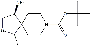 tert-butyl (4S)-4-amino-1-methyl-2-oxa-8-azaspiro[4.5]decane-8-carboxylate, 2227202-45-9, 结构式