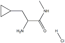 2-amino-3-cyclopropyl-N-methylpropanamide hydrochloride Struktur