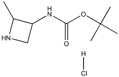 tert-Butyl (2-methylazetidin-3-yl)carbamate hydrochloride Structure