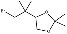 4-(2-Bromo-1,1-dimethyl-ethyl)-2,2-dimethyl-1,3dioxolane Struktur