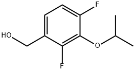 [2,4-Difluoro-3-(propan-2-yloxy)phenyl]methanol Structure