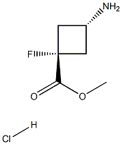 反三氨基-1-氟环丁烷甲酸甲酯盐酸盐,2231663-84-4,结构式