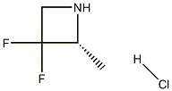 (2R)-3,3-difluoro-2-methylazetidine hydrochloride Structure