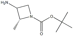 tert-butyl (2R)-3-amino-2-methylazetidine-1-carboxylate 化学構造式