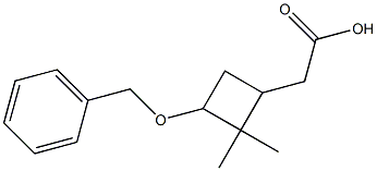 2-[3-(benzyloxy)-2,2-dimethylcyclobutyl]acetic acid,2231673-80-4,结构式