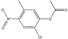 (2-chloro-5-methyl-4-nitro-phenyl) acetate Struktur