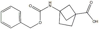 4-(((benzyloxy)carbonyl)amino)bicyclo[2.1.1]hexane-1-carboxylic acid Struktur