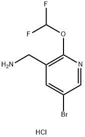 (5-溴-2-(二氟甲氧基)吡啶-3-基)甲胺盐酸盐, 2231675-53-7, 结构式