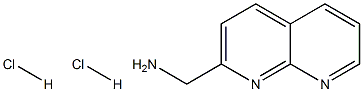 C-[1,8]Naphthyridin-2-yl-methylamine dihydrochloride 化学構造式
