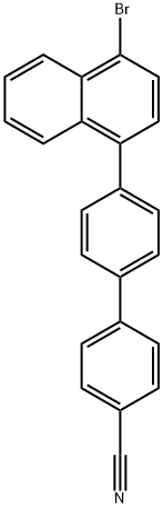 4'-(4-溴萘-1-基)[1,1'-联苯基]-4-腈,2234895-19-1,结构式