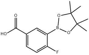 5-Carboxy-2-fluorophenylboronic acid pinacol ester Structure