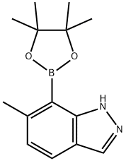 6-methyl-7-(4,4,5,5-tetramethyl-1,3,2-dioxaborolan-2-yl)-1H-indazole,2241721-69-5,结构式