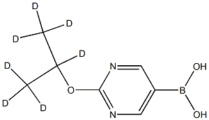 (2-((propan-2-yl-d7)oxy)pyrimidin-5-yl)boronic acid Structure