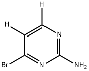 4-bromopyrimidin-5,6-d2-2-amine Struktur