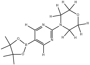 4-(5-(4,4,5,5-tetramethyl-1,3,2-dioxaborolan-2-yl)pyrimidin-2-yl-4,6-d2)morpholine-2,2,3,3,5,5,6,6-d8|