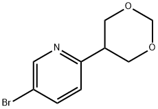 5-bromo-2-(1,3-dioxan-5-yl)pyridine Structure