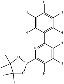 2-(phenyl-d5)-6-(4,4,5,5-tetramethyl-1,3,2-dioxaborolan-2-yl)pyridine-3,4,5-d3 Structure