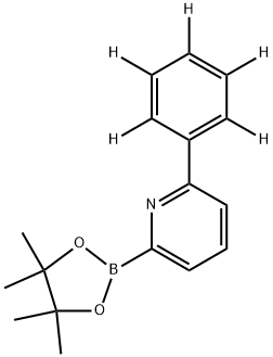 2-(phenyl-d5)-6-(4,4,5,5-tetramethyl-1,3,2-dioxaborolan-2-yl)pyridine Struktur