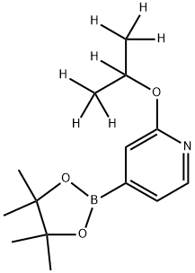 2-((propan-2-yl-d7)oxy)-4-(4,4,5,5-tetramethyl-1,3,2-dioxaborolan-2-yl)pyridine Structure