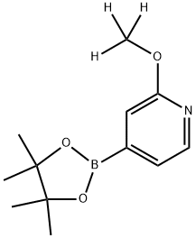 2-(methoxy-d3)-4-(4,4,5,5-tetramethyl-1,3,2-dioxaborolan-2-yl)pyridine Struktur