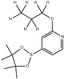 2-(propoxy-d7)-4-(4,4,5,5-tetramethyl-1,3,2-dioxaborolan-2-yl)pyridine 结构式