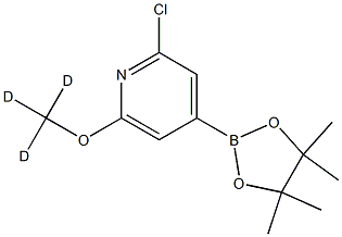 2-chloro-6-(methoxy-d3)-4-(4,4,5,5-tetramethyl-1,3,2-dioxaborolan-2-yl)pyridine Structure