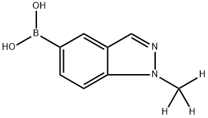 (1-(methyl-d3)-1H-indazol-5-yl)boronic acid Structure