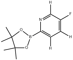5-fluoro-2-(4,4,5,5-tetramethyl-1,3,2-dioxaborolan-2-yl)pyridine-3,4,6-d3,2241867-65-0,结构式