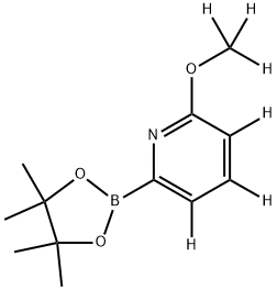 2-(methoxy-d3)-6-(4,4,5,5-tetramethyl-1,3,2-dioxaborolan-2-yl)pyridine-3,4,5-d3 Structure