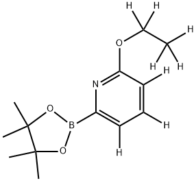 2-(ethoxy-d5)-6-(4,4,5,5-tetramethyl-1,3,2-dioxaborolan-2-yl)pyridine-3,4,5-d3 Structure