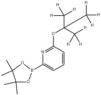 2-((2-(methyl-d3)propan-2-yl-1,1,1,3,3,3-d6)oxy)-6-(4,4,5,5-tetramethyl-1,3,2-dioxaborolan-2-yl)pyridine Structure