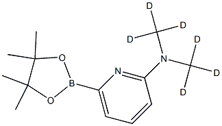 N,N-bis(methyl-d3)-6-(4,4,5,5-tetramethyl-1,3,2-dioxaborolan-2-yl)pyridin-2-amine Struktur