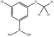 (3-chloro-5-(methoxy-d3)phenyl)boronic acid Structure