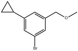 1-bromo-3-cyclopropyl-5-(methoxymethyl)benzene Structure