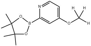 4-(methoxy-d3)-2-(4,4,5,5-tetramethyl-1,3,2-dioxaborolan-2-yl)pyridine Struktur