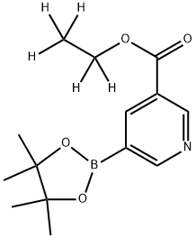 ethyl-d5 5-(4,4,5,5-tetramethyl-1,3,2-dioxaborolan-2-yl)nicotinate Structure